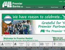 Tablet Screenshot of premierbanks.com